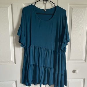 Chic Soul Teal Tunic Top